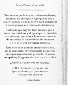 Carta para el amor de mi vida - Letra