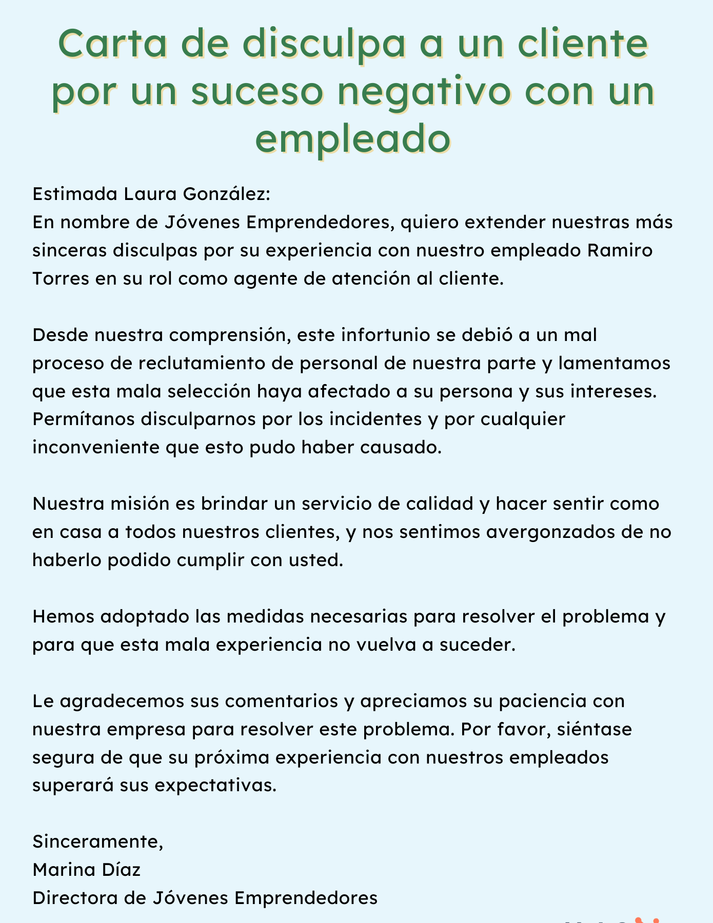Carta para pedir disculpas por mi comportamiento