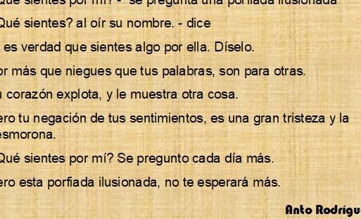 Qué responder a un qué sientes por mí